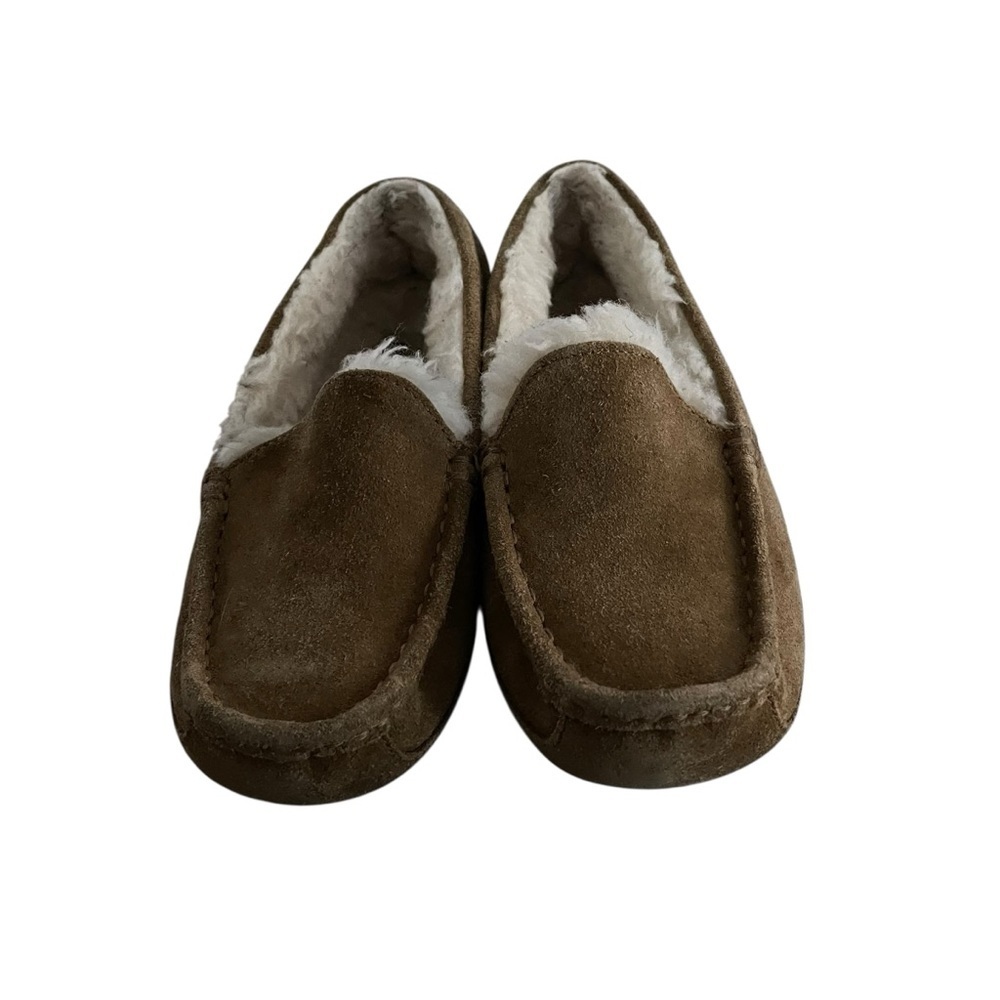UGG Ansley Brown and White Cozy Slippers Women Size 5 - Picture 4 of 9